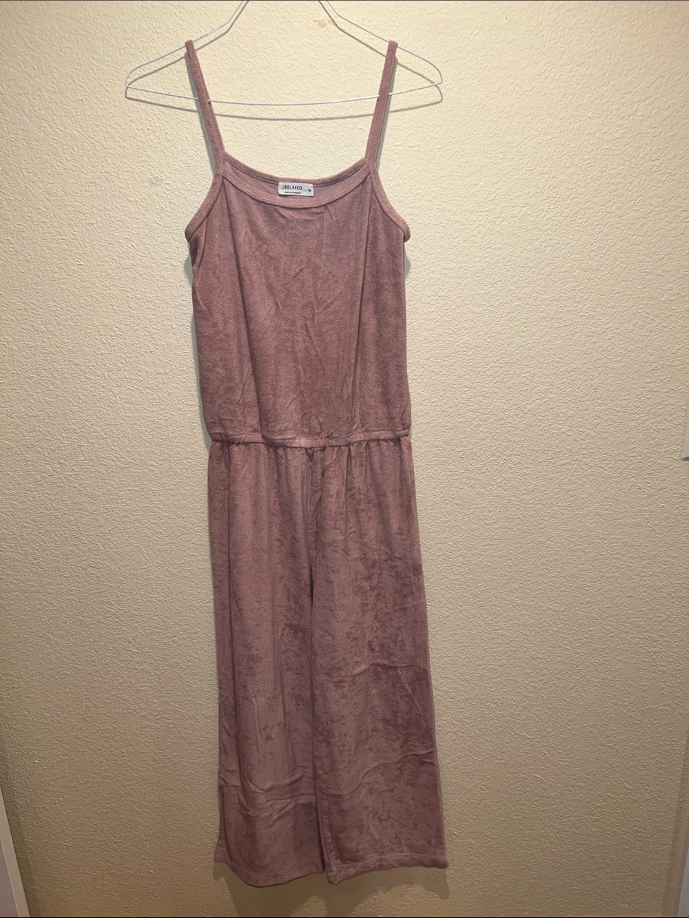 Known Supply Dusty Mauve Spaghetti Strap Jumpsuit